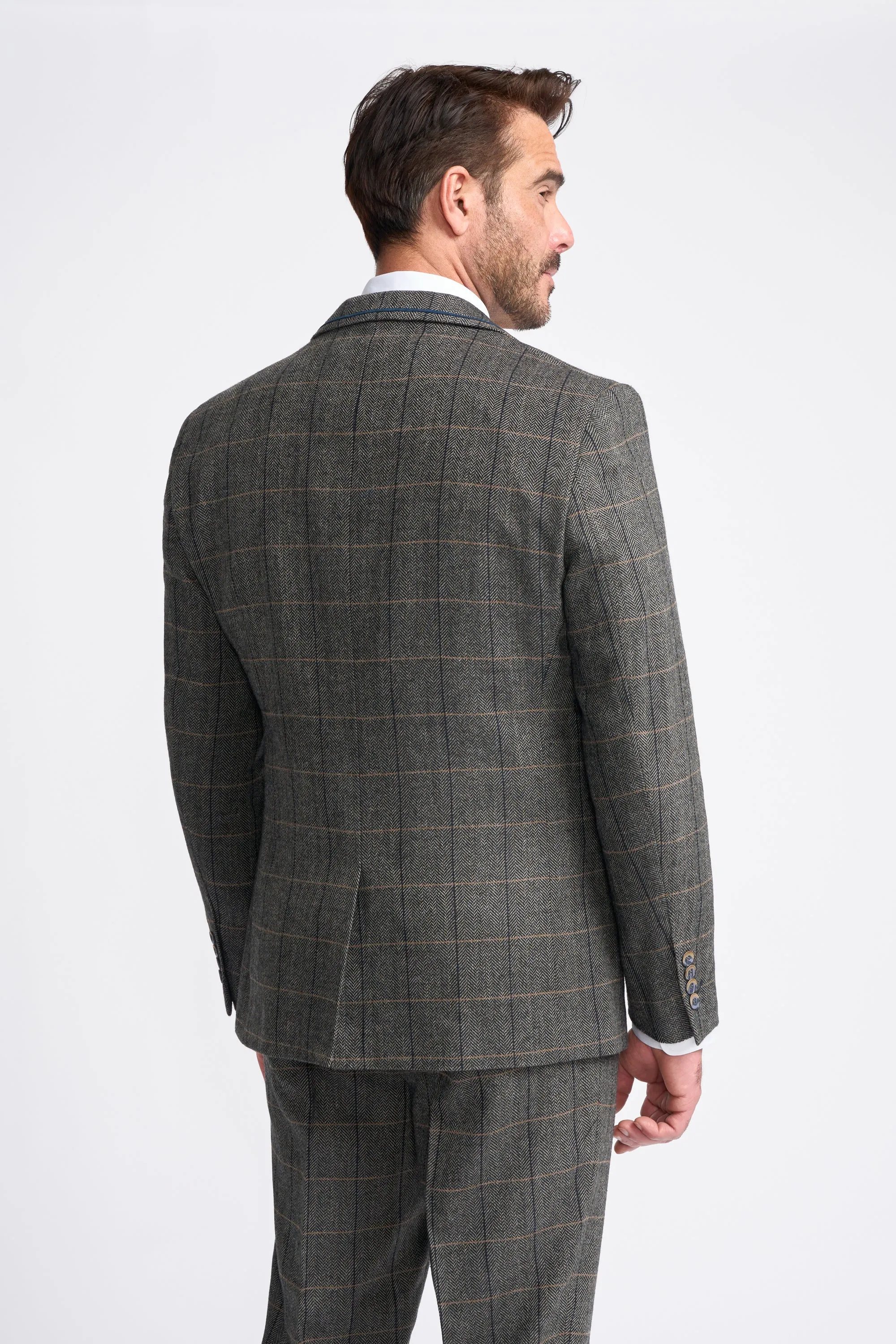 Albert Grey Tweed Three Piece Suit