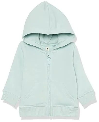 Amazon Essentials Unisex Babies' French Terry Zip-Up Hoodie (Previously Amazon Aware), Peach, Newborn