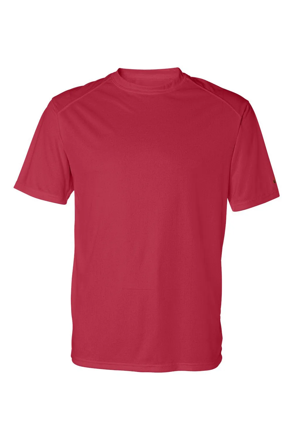 Badger Mens B-Core Moisture Wicking Short Sleeve Crewneck T-Shirt - Red