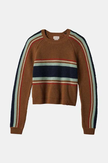 Brixton Racing Stripe Crew Sweater