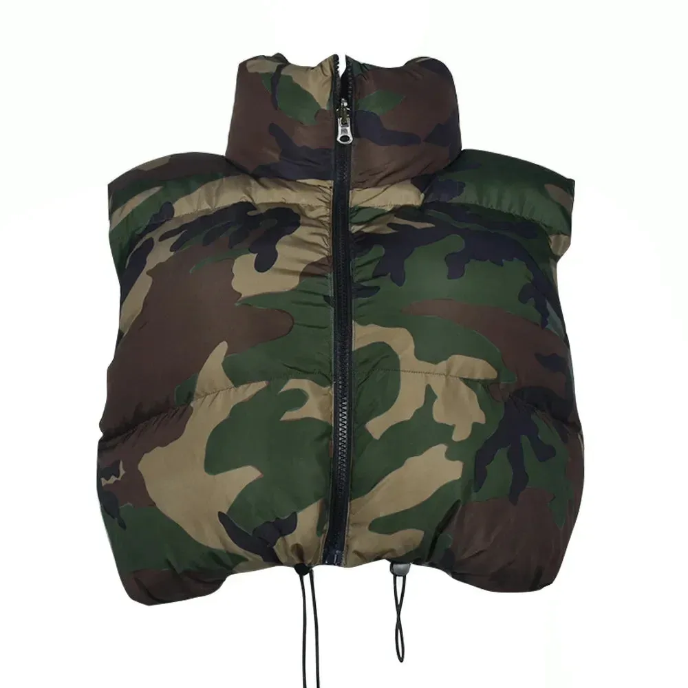 Caitlyn Camouflage Puffer Jackets