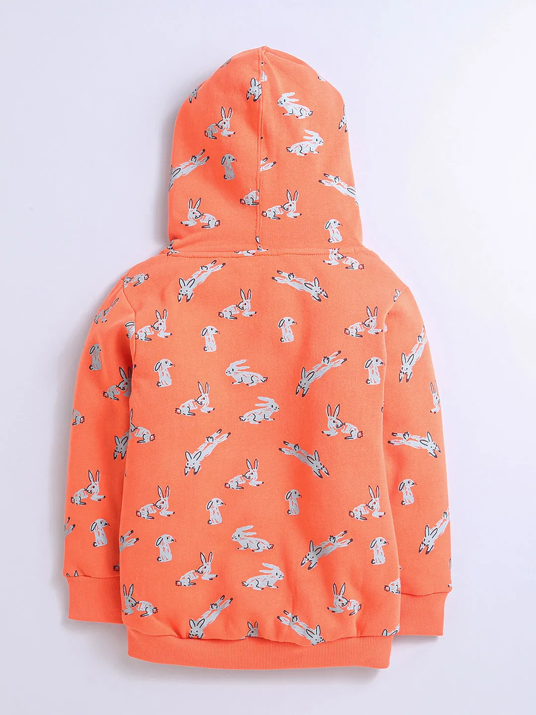 Carrot Color Hoodies Sweatshirts For Girls