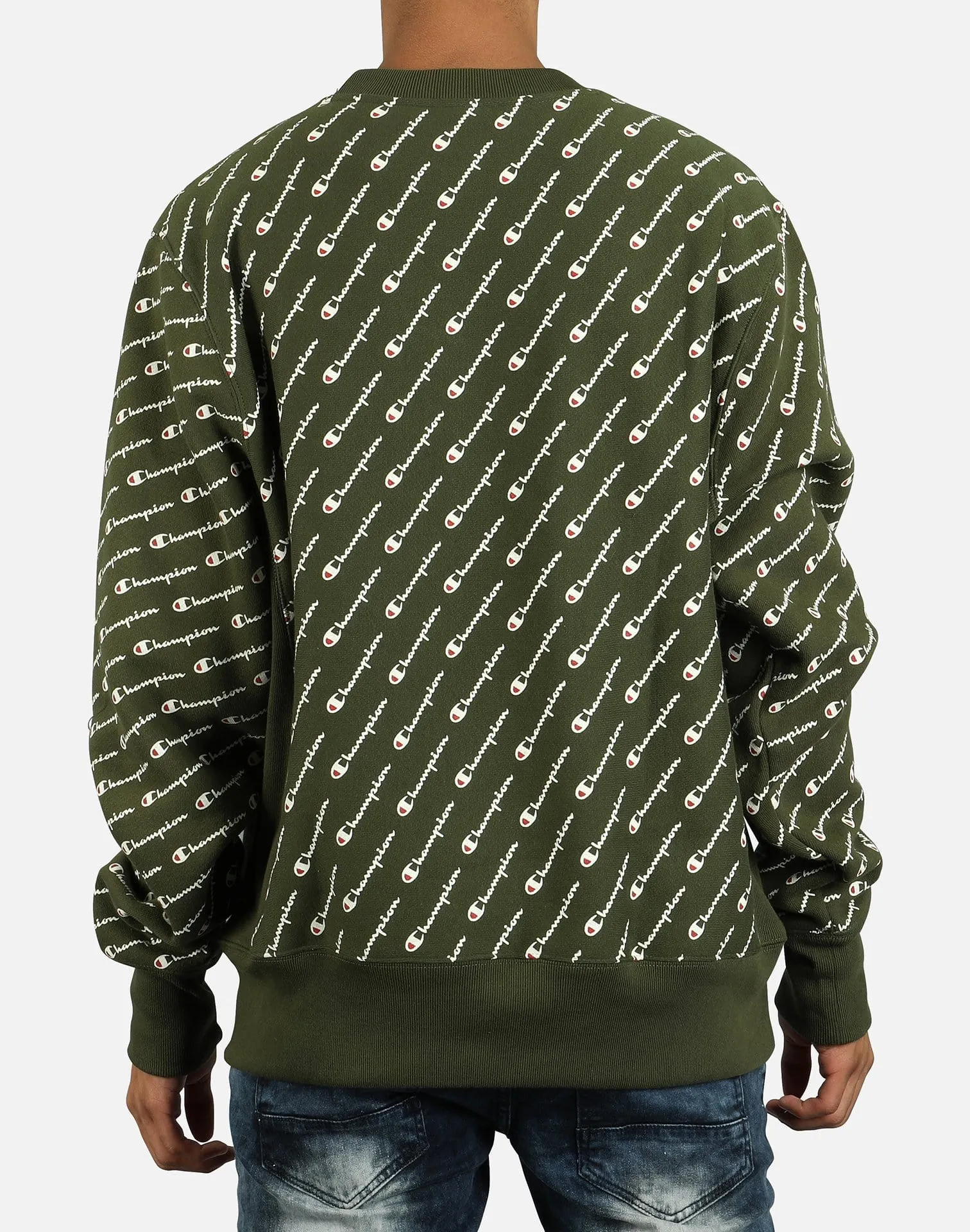 Champion REVERSE WEAVE AOP CREWNECK SWEATSHIRT