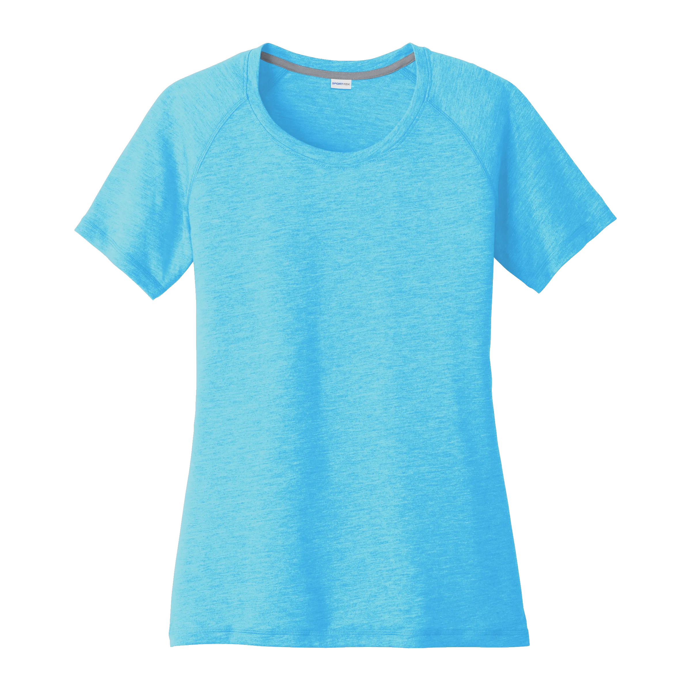 D1857W Ladies Tri-Blend Wicking Scoop Neck Raglan Tee