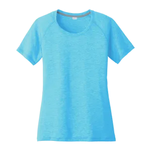 D1857W Ladies Tri-Blend Wicking Scoop Neck Raglan Tee