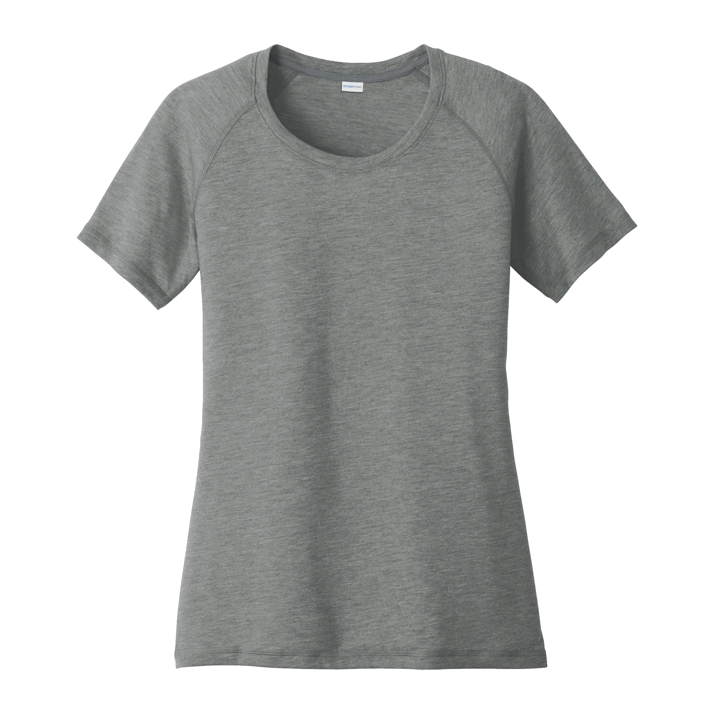 D1857W Ladies Tri-Blend Wicking Scoop Neck Raglan Tee