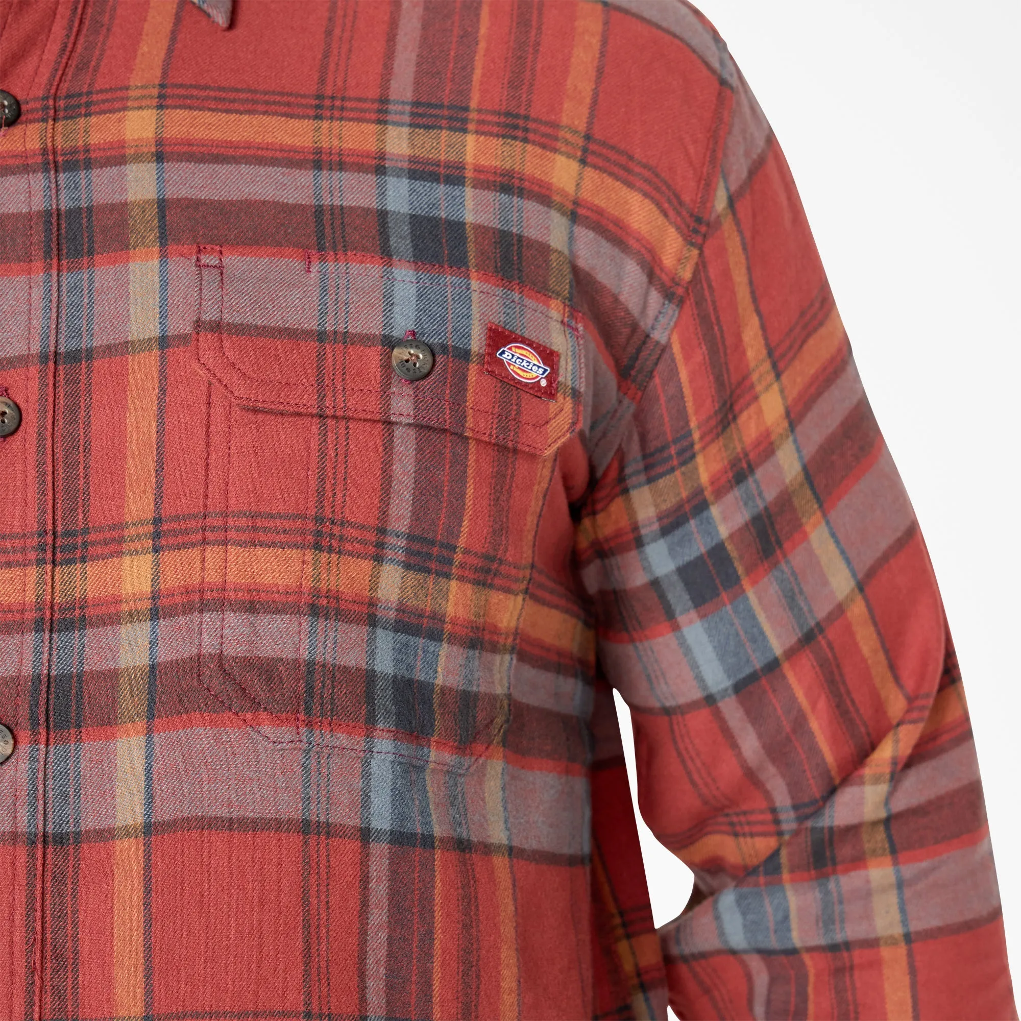 Dickies Men's Flex Long Sleeve Flannel Shirt