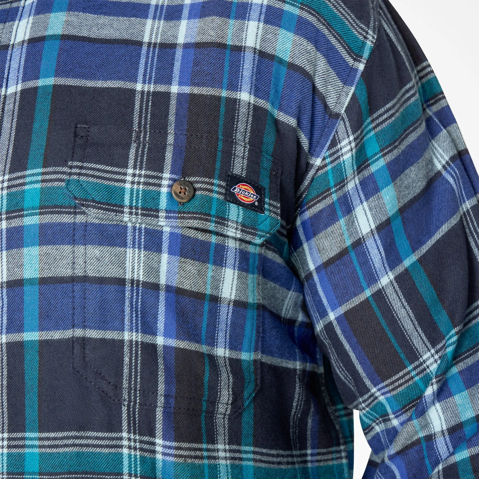 Dickies Men's Flex Long Sleeve Flannel Shirt