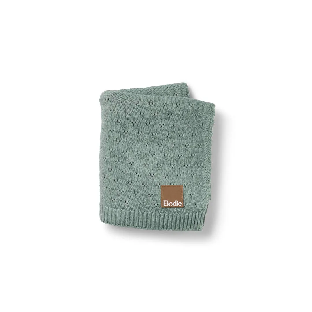 Elodie Details Pointelle Blanket - Pebble Green