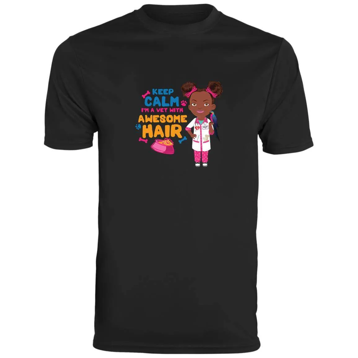 Girls Veterinarian Youth Moisture-Wicking Tee