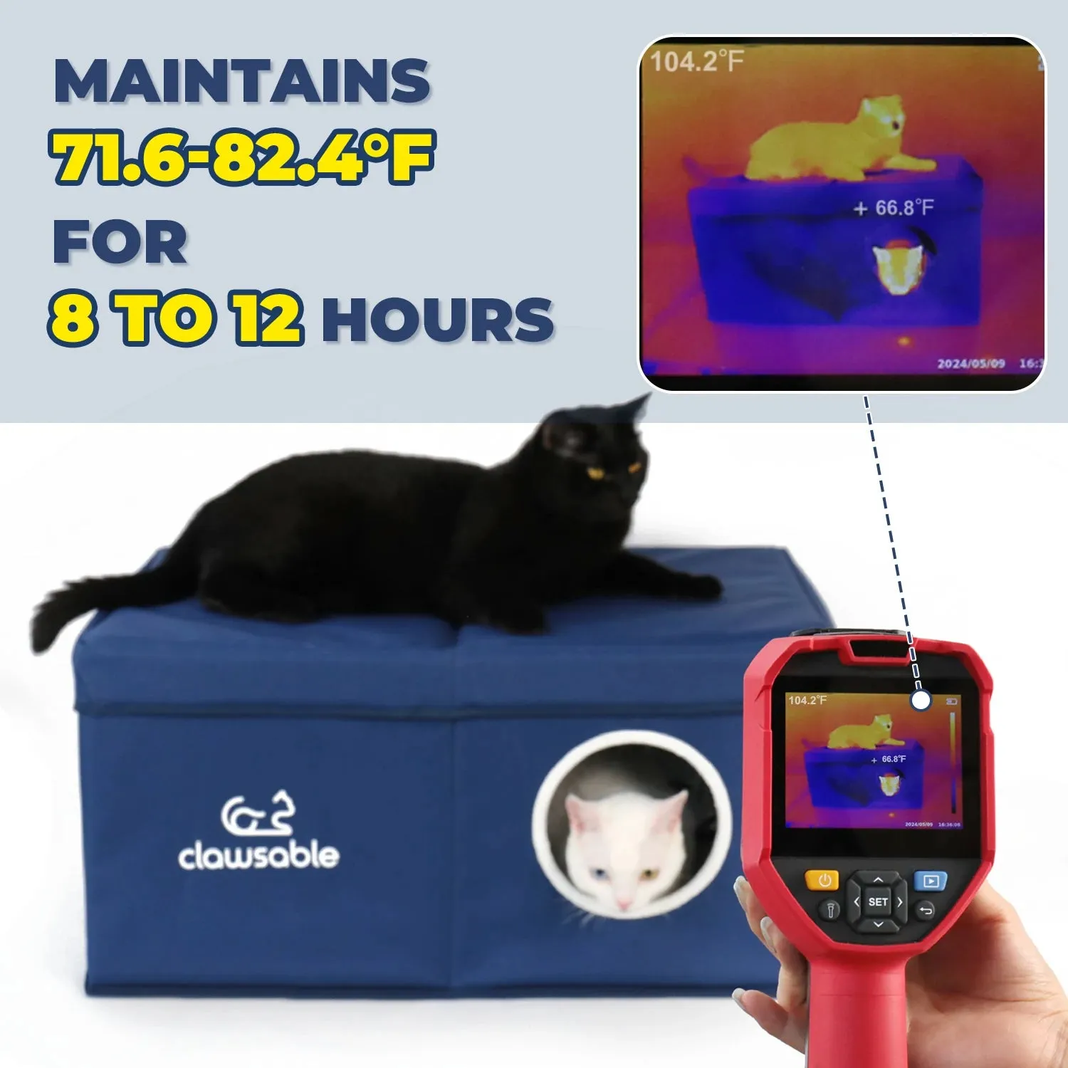 Instant Cooling Cat House with Ice Pack