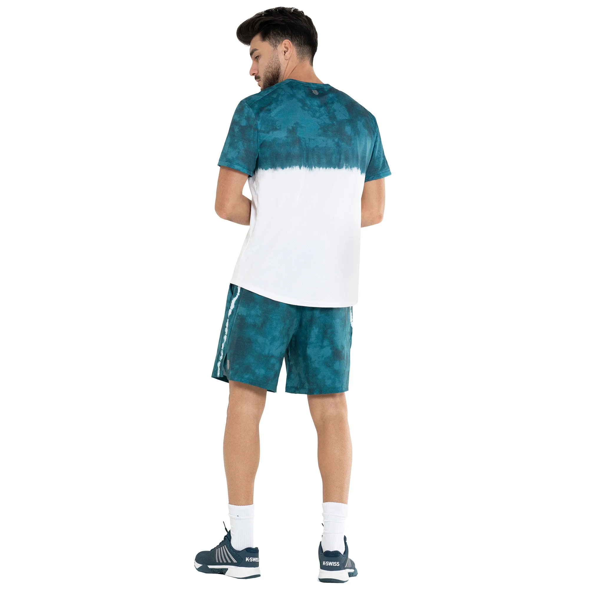 K-Swiss Tidal Wave Crew Evergreen Mens Tennis Shirt