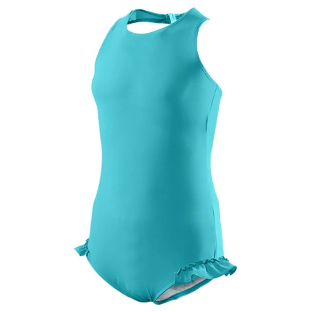 Kes-Vir Girl's Halterneck Swimsuit - Turquoise