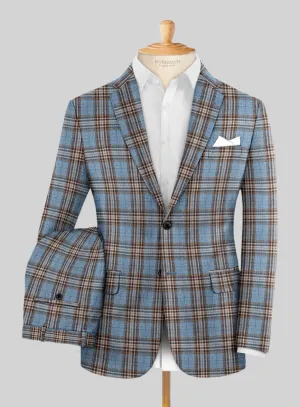 Noble Veron Tartan Wool Silk Linen Suit