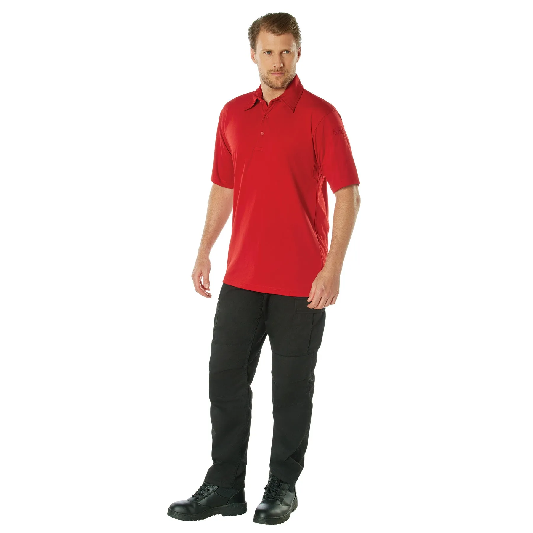 Rothco Moisture Wicking Security Polo Shirt / Red