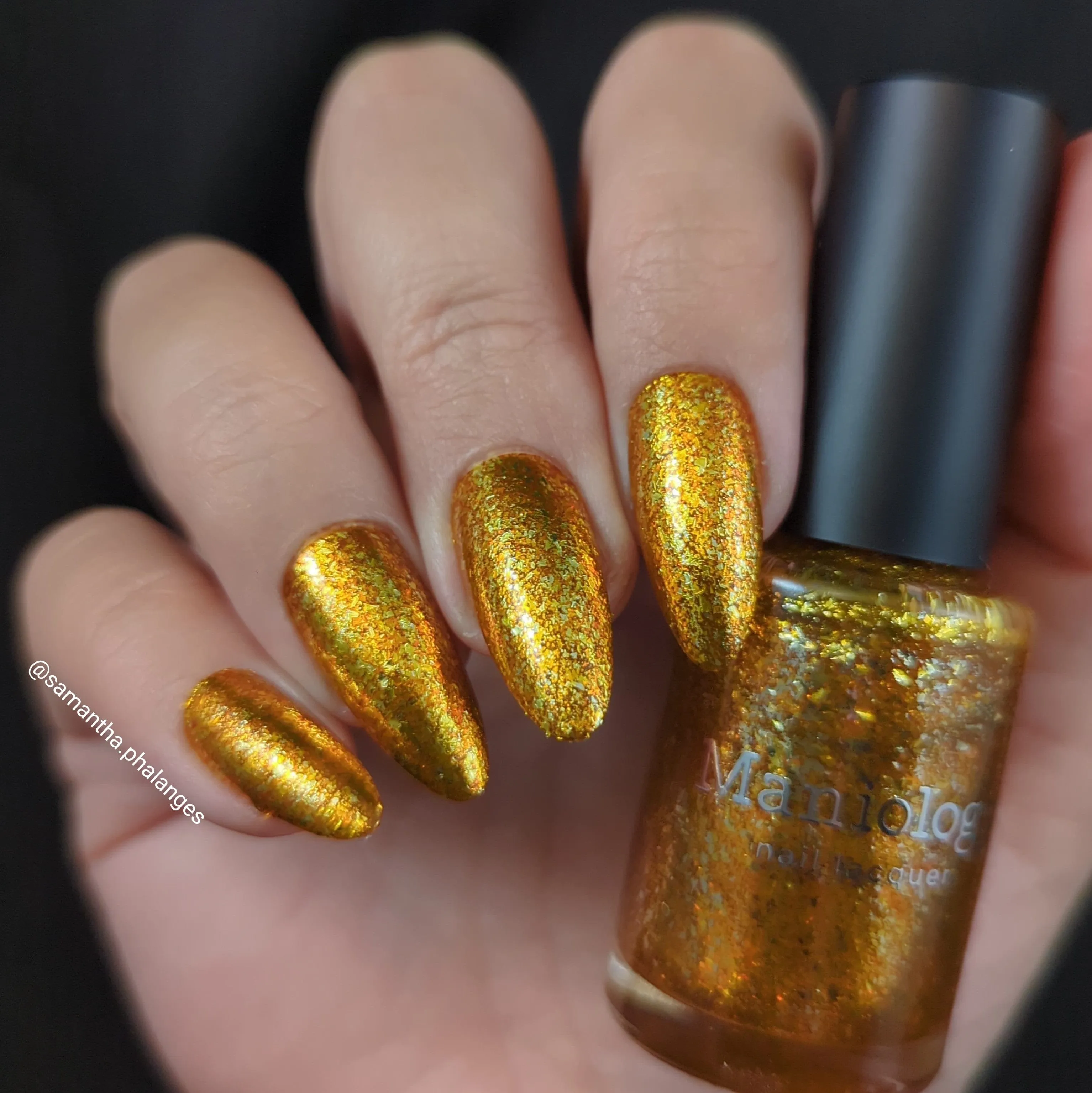 Rustic Charm: Amber Gleam (P168) - Orange with Silver Glitter Jellies Nail Polish