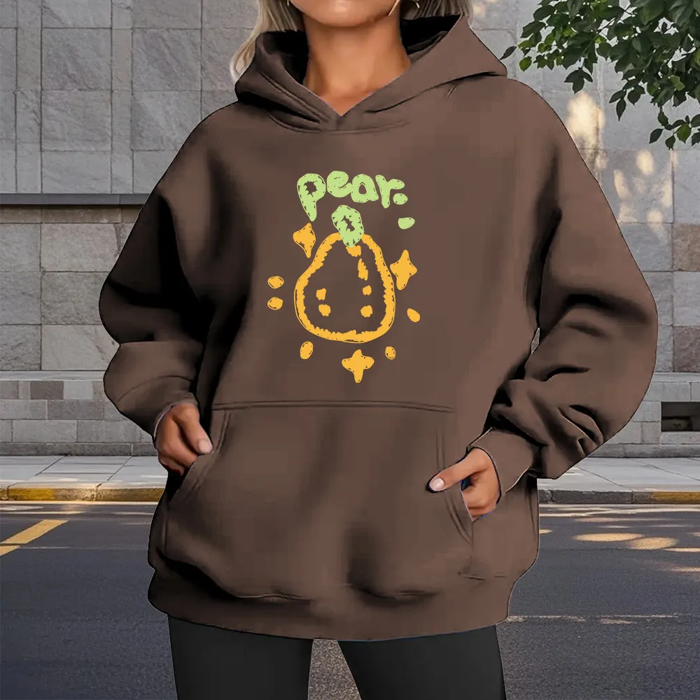 Yellow Graffiti Pear Creative Pattern T-Shirts, Hoodies, Sweatshirts